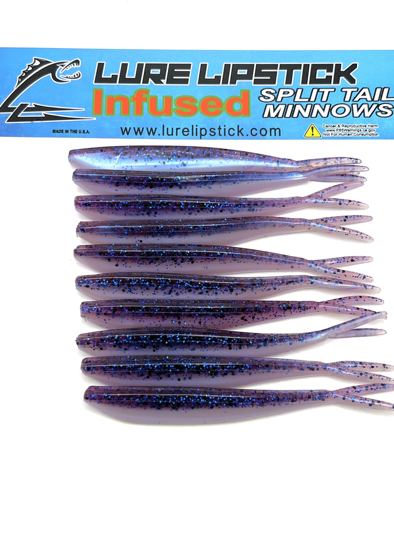 Load image into Gallery viewer, Lure Llipstick 4&quot; Split Tail Minnows
