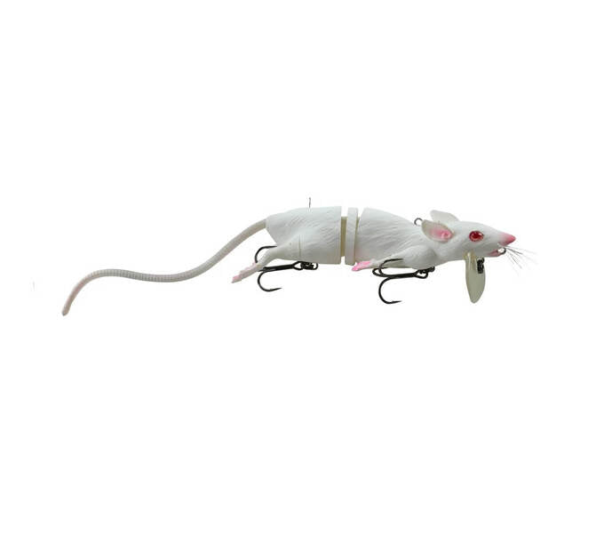 Savage Gear 11.75 3D Rad Rat White / 11-3/4