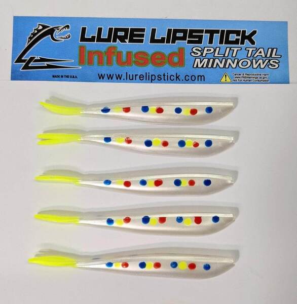 Lure Llipstick 4 Split Tail Minnows
